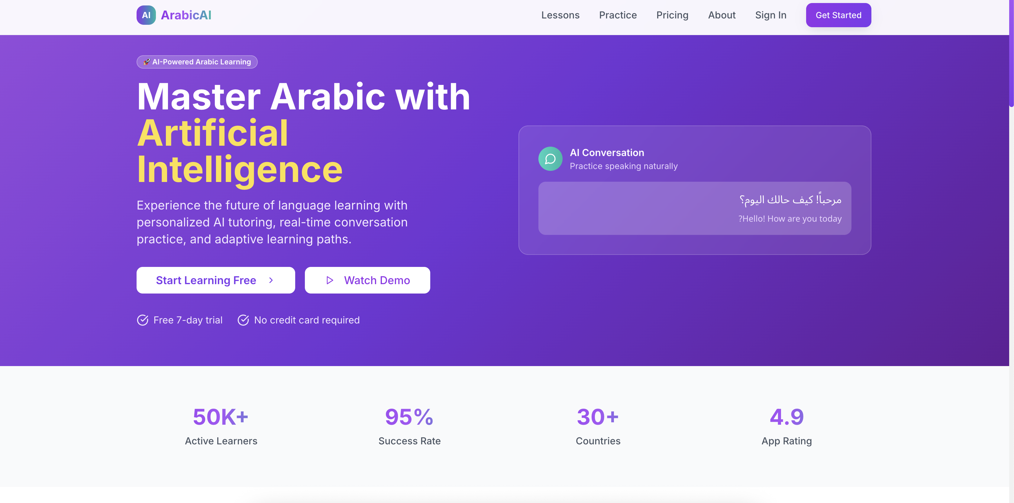 Arabic Learning Platform